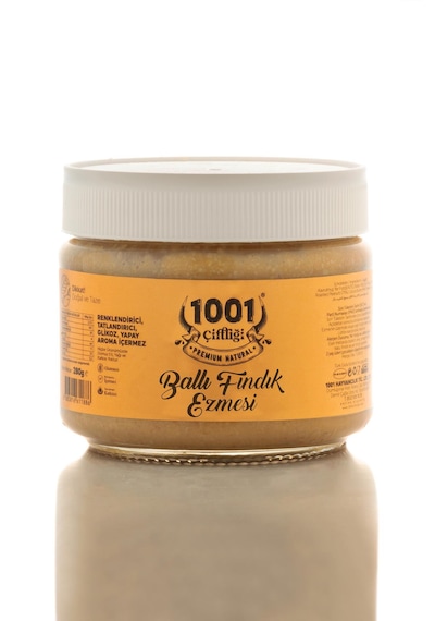 1001 Çiftliği Şekersiz-ballı Fındık Ezmesi 280g Katkısız