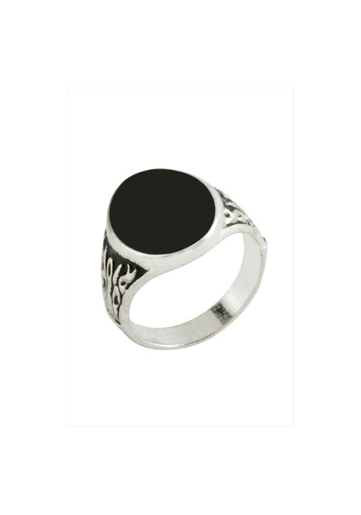Oval Metal Erkek Yüzük Çok Renkli 81762633