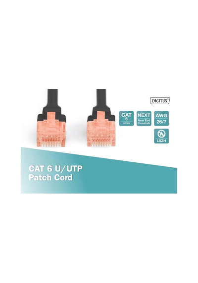 Dk-1617-020/bl Professional Yüksek Kaliteli Cat 6 U/utp Ara Baglantı Kablosu - Lszh Standart