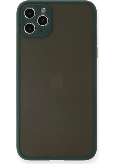 Newface Apple Uyumlu iPhone 11 Pro Max Kılıf Montreal Silikon Kapak Lvsqvr - 64 - Yeşil