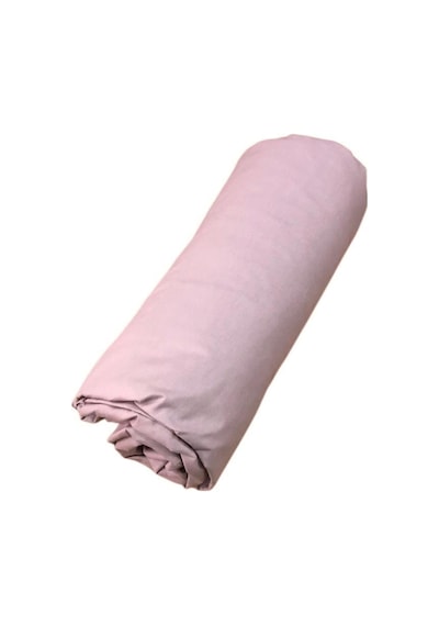 Clasy Battal Çift Kişilik %100 Pamuk Lastikli Çarşaf + 2 Adet Yastık Kılıfı 180 X 200 Gül Kurusu