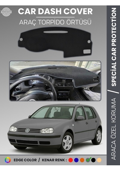 Volkswagen Golf 4 1997-2003 Torpido Örtüsü Ön Göğüs Koruma Tam Uyum Uv Koruma - 380 Stiloto