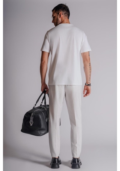Braccas Erkek Yandan Cepli Beli Lastikli Slim Fit Chino Pantolon Açık Gri AÇIK GRİ Açık Gri