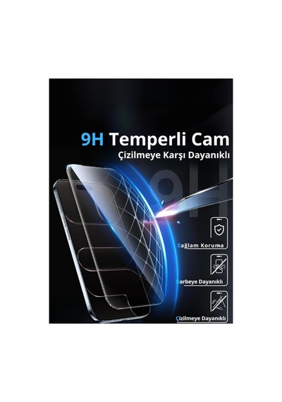 Poco C40 Anti-static Esd 9h Diamond Glass Ekran Koruyucu Temperli Cam