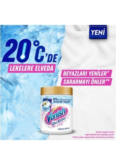 480 Gr Kristal Beyaz Toz Deterjan İle Güçlendirici Etki