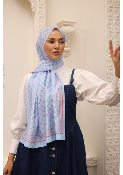 Silk Home Olinda Şal - 49005 - 08 Mavi Mercan - Mavi 05