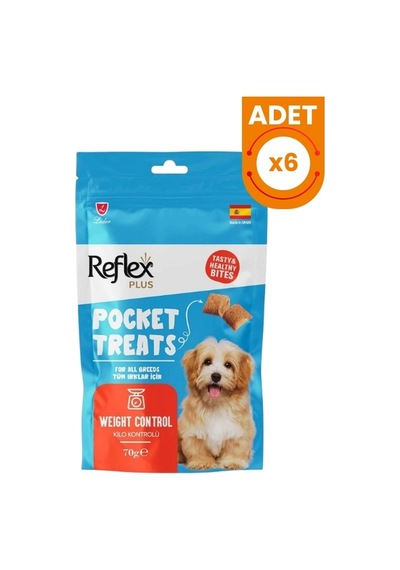 Reflex Plus Pocket Treats Kilo Kontrolü İçin Köpek Ödül Maması 70 Gr 6 Adet