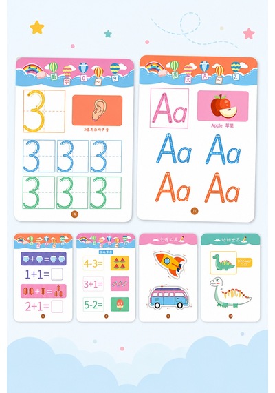 Akıllı Kartlar Yaz Sil Montessori Eğitim Seti Tekrar Kullanılabilir Okul Öncesi Eğitim Kitabı Kalem Kontrolü, Harf, Sayı, Matematik, Çizgi Çalışmaları Eğitici Aktivite Defteri 3-6 Yaş Akıllı Kartlar Yaz Sil Montessori Eğitim Seti Tekrar Kullanılabilir Okul Öncesi Eğitim Kitabı Kalem Kontrolü, Harf, Sayı, Matematik, Çizgi Çalışmaları Eğitici Aktivite Defteri 3-6 Yaş