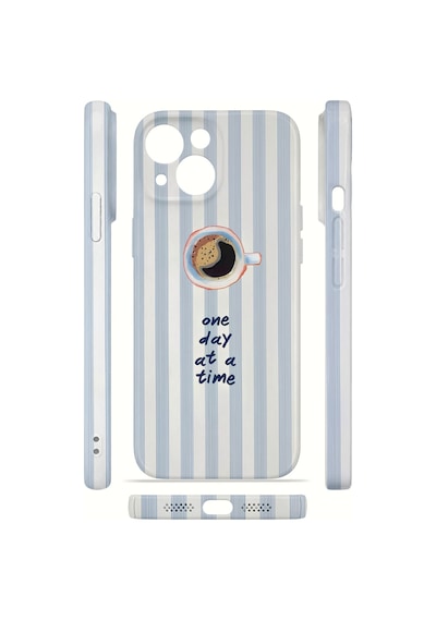 Apple iPhone Uyumlu 15 Vorian İnce Kamera Korumalı Mika Kılıf One Day Coffee One Day Coffee Mika