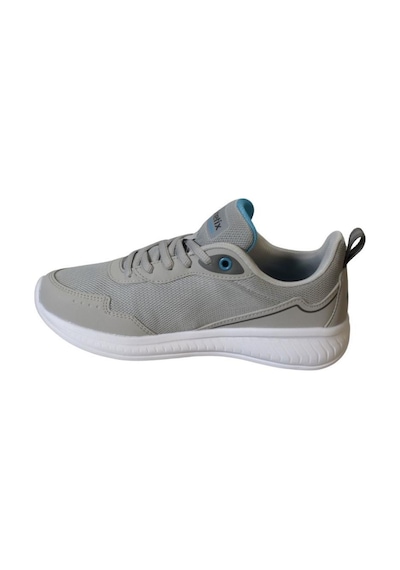 Kinetix Erkek Gri Siyah Fileli Sneaker Spor Yürüyüş Ayakkabısı 001
