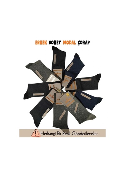 Kocabey Mısırlı 61006 Erkek Modal Soket Çorap Asorti