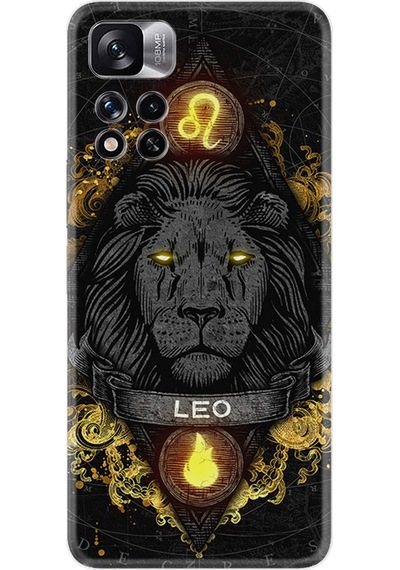 Xiaomi Redmi Note 11 Pro Kılıf Resimli Desenli Silikon Platinium Series Leon 1841