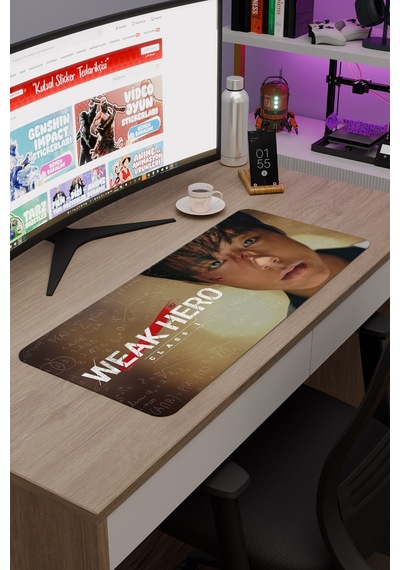 Weak Hero Class - K Drama V4 70x30 Xl Gaming Kauçuk Kaymaz Taban Mouse Pad Fare Altlığı