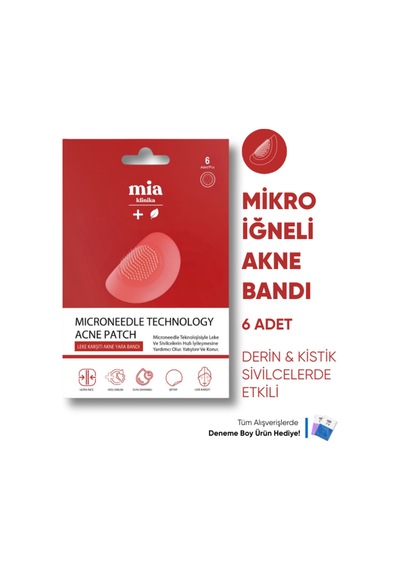 Mia Klinika Leke Karşıtı Mikro İğne Teknolojili Akne Bandı 6'lı