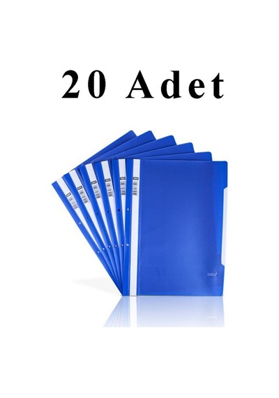 A4 Mavi Telli Dosya 1 Paket 20 Adet