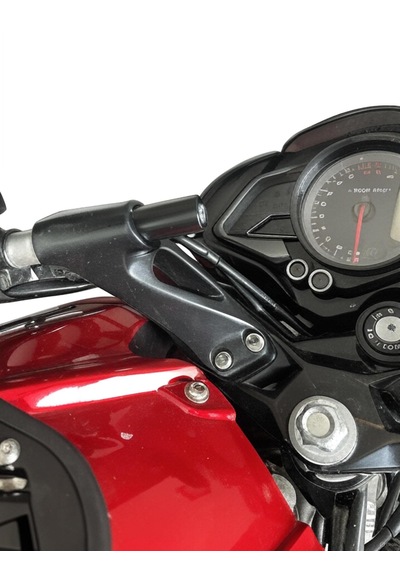 Nk Motors Bajaj Pulsar Ns 125 / Ns 200 / Rs 200 2011-2024 Uyumlu Telefon / Navigasyon Tutucu Siyah