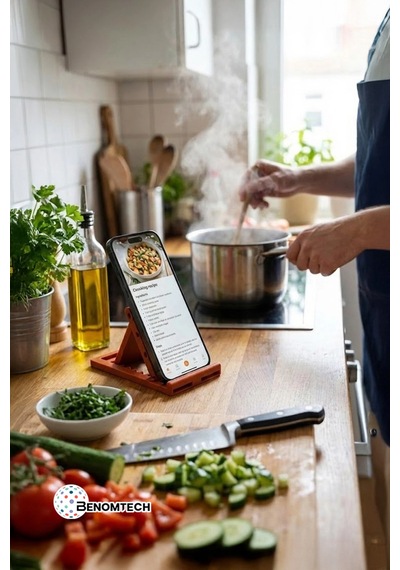 Katlanabilir Masaüstü Telefon Ve Tablet Standı Kahverengi
