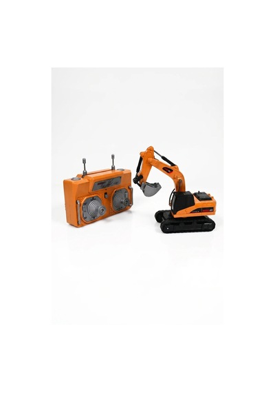 Uzaktan Kumandalı Mini Ekskavatör 6+ Yaş 9 Kanal Metal Kepçe İş Makinesi