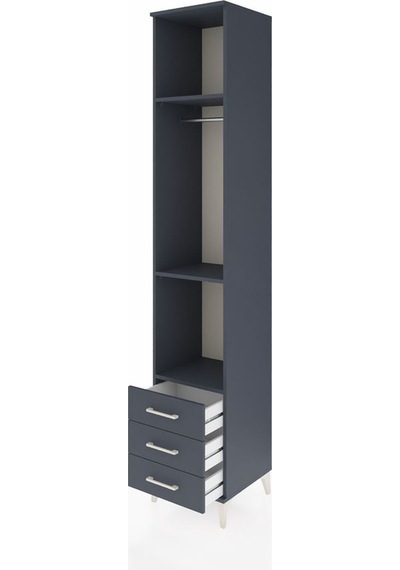 Hyperion Dolap 3 Raflı 3 Çekmeceli Tek Askılı 44x44x243 Antrasit-antrasit Antrasit Hyperion Dolap 3 Raflı 3 Çekmeceli Tek Askılı 44x44x243 Antrasit-antrasit Antrasit