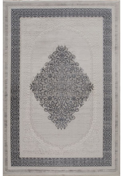 Gabardin Halı Jade 7023 Gri Serisi Triko Akrilik Salon Oturma Yatak Odası Halısı Gri