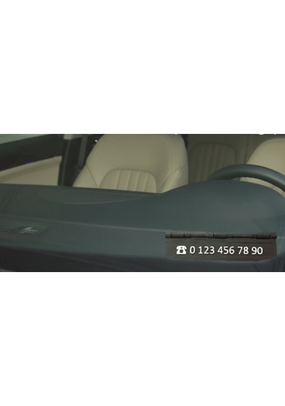 Katlanabilir Araç İçi Numaratör - Gizlenebilir Telefon Numarası Paneli Ve Torpido Üstü Park Kartı