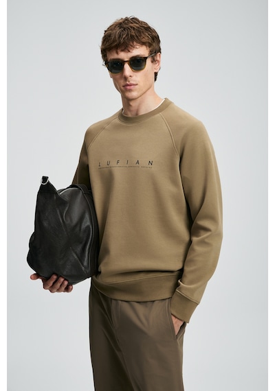 Lufian Cooper Erkek Sweatshirt Kum Kum 112030177100580 Kum
