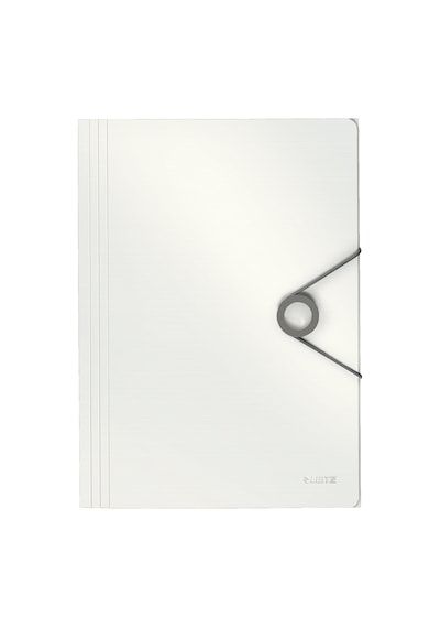 Solid İnce Lastikli Dosya, 150 Sayfa Kapasiteli, Beyaz, 45631001 Diğer