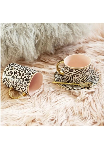 Cristina Re Mug Safari Leopard Çok Renkli