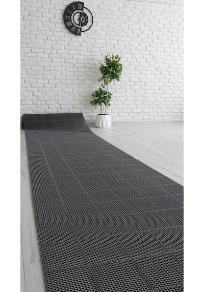 Banyo Duş Havuz- Z Mat Petek Kaydırmaz Pvc Paspas Gri En 90 X1mt