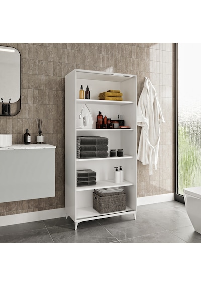 Sürgülü Çok Amaçlı Banyo Dolabı - Tamamı 1. Kalite Mdf Beyaz