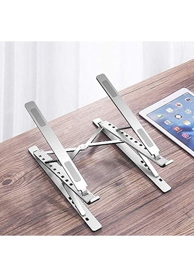 İdock N8 İki Taraflı Ayarlı Katlanabilir Alüminyum Laptop Standı