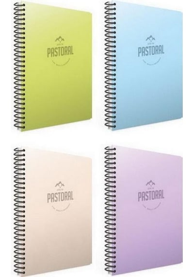 Gıpta Pastoral 72 Yp. A4 Spiralli Pp. Kapak Defter 2 Kareli + 2 Çizgili