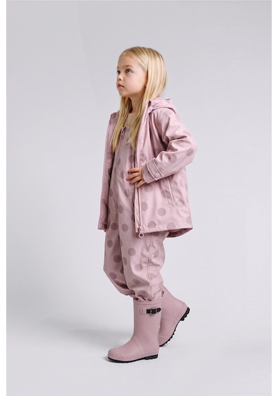 Defacto Puantiyeli Peluş Astarlı Kapüşonlu Mont Kız Bebek G9328a526aupn426 Pembe-pn426