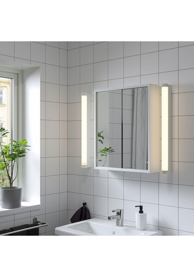 Banyo Duvar Dolabı, Beyaz, 50x13x60 Cm, 2 Ayna Kapaklı Çok Renkli Banyo Duvar Dolabı, Beyaz, 50x13x60 Cm, 2 Ayna Kapaklı Çok Renkli