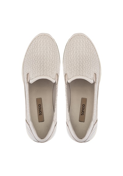 Tamer Tanca Kadın Hakiki Deri Krem Sneakers & Spor Ayakkabı 298 3200 Bn Ayk Y26 Krema Pen