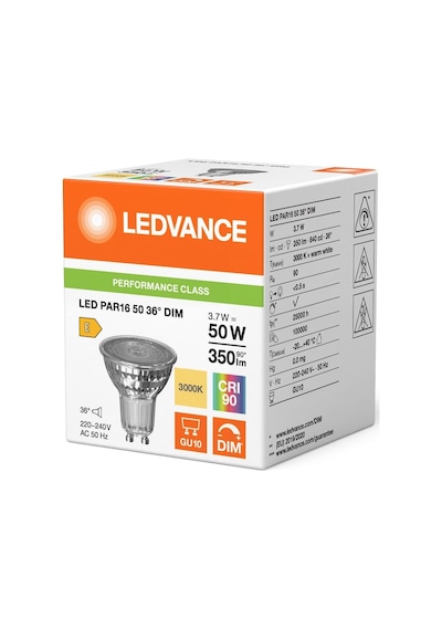 Ledvance Led Par 16 50 36 Dimm 3,7 W 3000k Gu10 P Dimli Led Ampul 4099854457548 Seçenekler