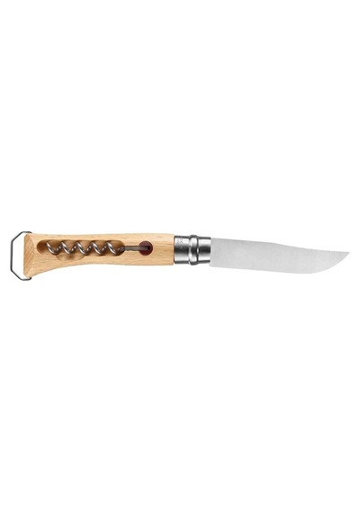 Opinel Inox No 10 Tirbuşonlu Çakı Kahverengi