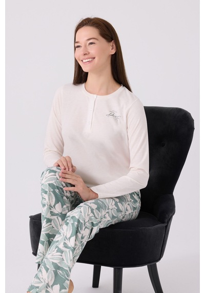 Arnetta Kadın Beyaz Pijama Takımı Ar3116-s-v1 Beyaz