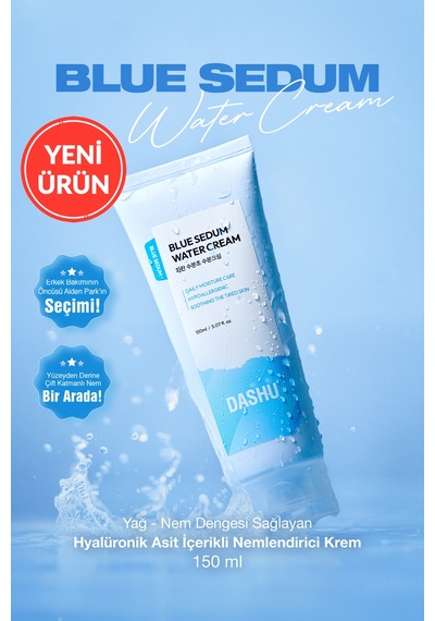 Dashu Blue Sedum Water Yağ ve Nem Dengesi Sağlayan Hyalüronik Asitli Yoğun Nemlendirici Krem