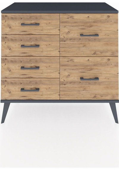 Hyperion Şifonyer 6 Çekmeceli 88x44x80 Aytaşı-antrasit/çam Antrasit/çam Hyperion Şifonyer 6 Çekmeceli 88x44x80 Aytaşı-antrasit/çam Antrasit/çam