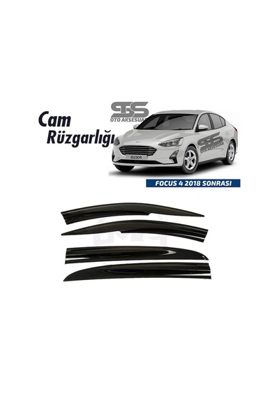 Cam Rüzgarlığı Ford Focus 4 2018- Sonrası Mügen Tip Piano Black