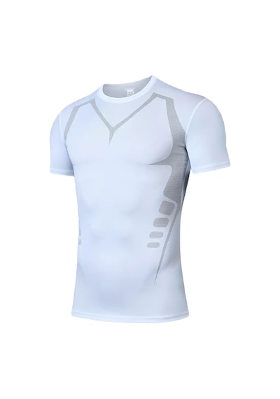 Ghassy Co. Erkek Ultra Esnek Koşu Egzersiz Hızlı Kuruma Nefes Alabilen Kısa Kollu Spor T-shirt Çok Renkli