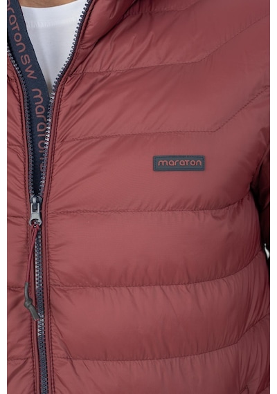 Maraton Sportswear Regular Erkek Kapşonlu Uzun Kol Basic Bordo Mont 19094-bordo Bordo