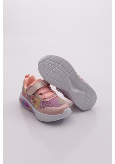 Marco Kids 09-26y910 Çocuk Filet Işıklı Spor Ayakkabı Pudra