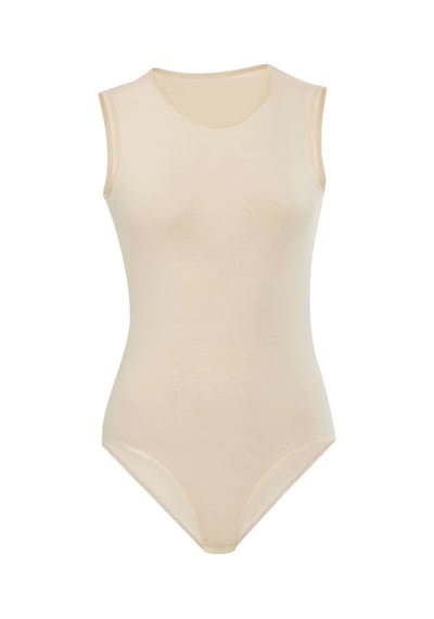 Mtm My The Mall Likralı Bayan 0 Yaka 0 Kol Body 4759 Beyaz