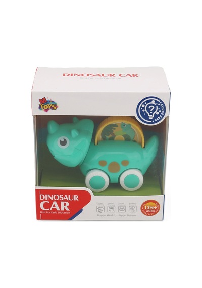 M Toys Oyuncak Dinozor Araba 2929-11649 - 7 Adet Tarı Çok Renkli