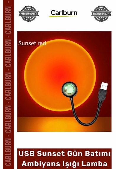 Gecelambası Fotoğraf Video Çekim Esnek Gövde Taşınabilir Usb Sunset Gün Batımı Ambiyans Işığı Lamba Çok Renkli