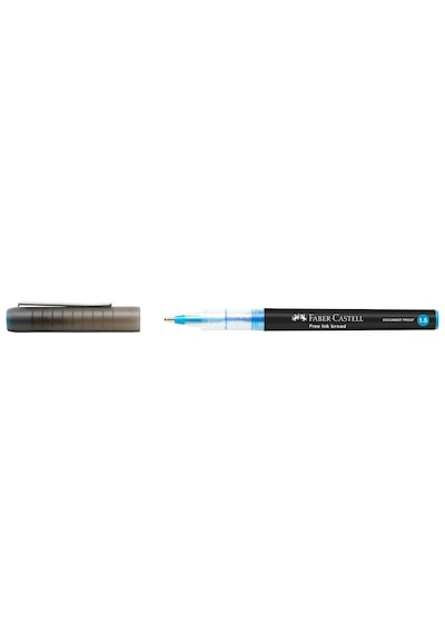 Faber Castell Free Ink Broad Tükenmez Kalem 1.5 MM Gök Mavisi