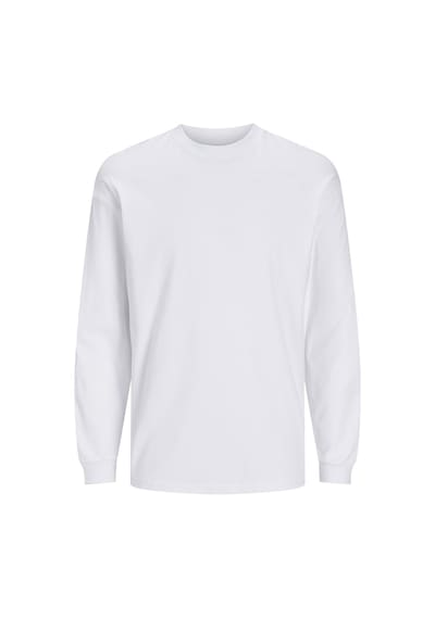 Jack & Jones Jjebarron Tee Ls O-neck Noos Beyaz