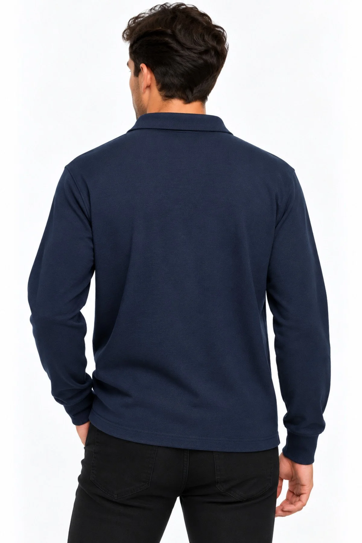 Neco Giyim Erkek Polo Yaka Regular Fit Klasik Kesim Selanik Kumaş Kazak Sweatshirt Şık Günlük Basic Üst Giyim Lacivert Neco Giyim Erkek Polo Yaka Regular Fit Klasik Kesim Selanik Kumaş Kazak Sweatshirt Şık Günlük Basic Üst Giyim Lacivert